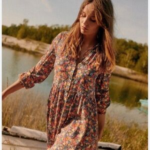 Sezane Leana Dress Sunflowers - Size 14